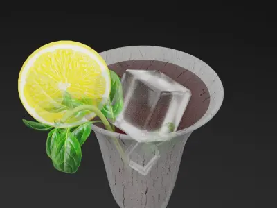 Exotic Fizz Juice Low-poly 3D model