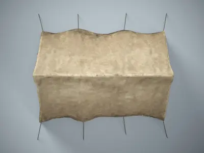 Medieval Camping Tent Low-poly 3D model