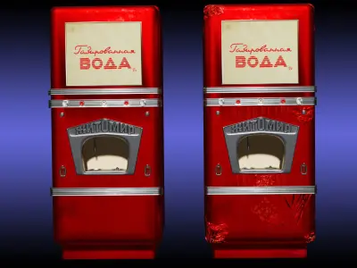 Soviet USSR Water Machine Low-poly 3D model