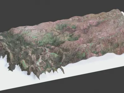 Montana State Low-poly 3D model