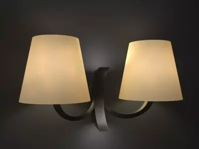 Brass Wall Lights 3D model