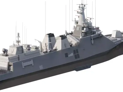 STEALTH NAVY FRIGATE 3D model