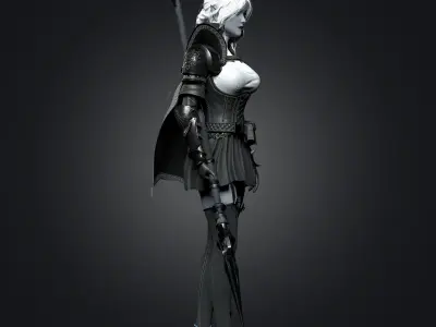 Templar Assassin - Game Ready Low-poly 3D model