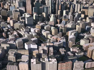 City 10 Low-poly 3D model