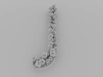 J Alphabet Island 3D model
