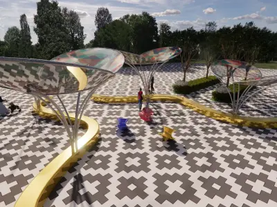 Tensile Structures Collection -A8 3D model