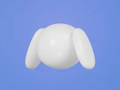 Auto bot series No1 Minimal stylized Low-poly 3D model
