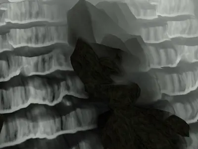 rocky river stream 3D model