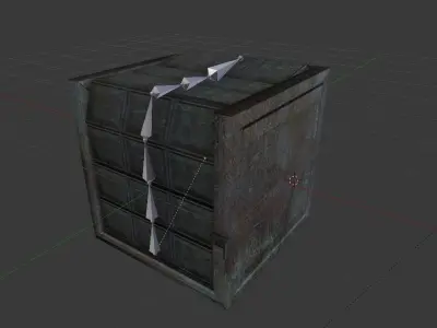 Door component 2 rigged and animated Free low-poly 3D model