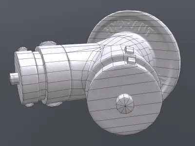 Wall Hydrant new-mid-old Low-poly 3D model