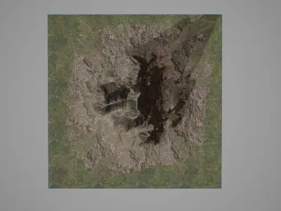 Mountains V1 Low-poly 3D model