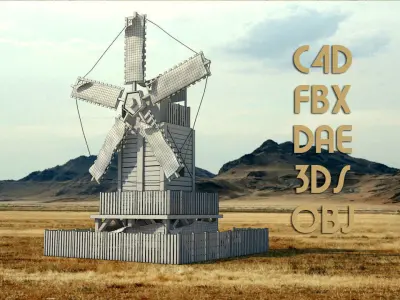 Old Windmill House 3D model