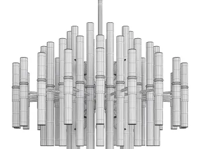 Luxxu Waterfall Round suspension Low-poly 3D model