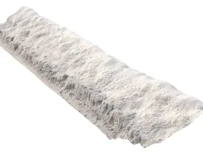 Snow 11 dirty PBR Low-poly 3D model