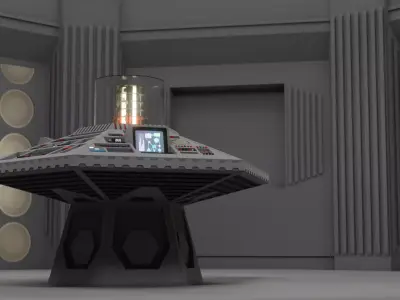 1983 TARDIS Interior 3D model