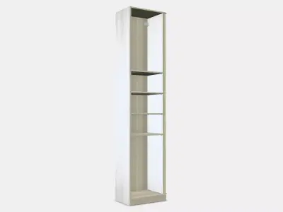 PAX Add-on corner unit with 4 shelves 2 Low-poly 3D model
