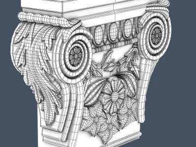Pilaster Capital 3D model