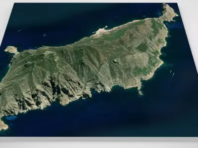 Island Marettimo Sicily 3D model