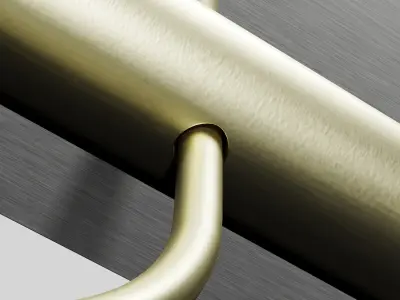 Reflector Linear LED Anodized Aluminum Pendant Light Low-poly 3D model