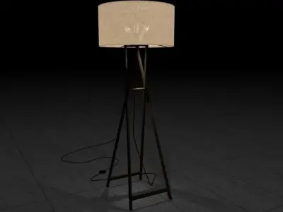 gala floor lamp 3 3D model