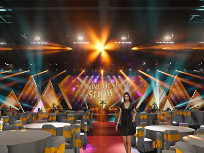 3D event stage design - 17 design 3d model Texture Texture