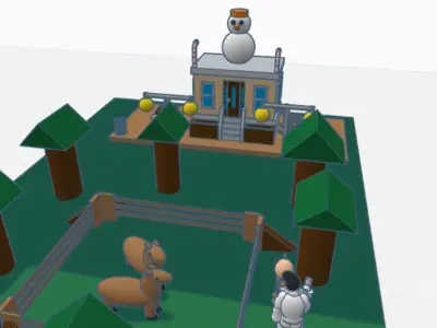 HappyCafeFun Low-poly 3D model