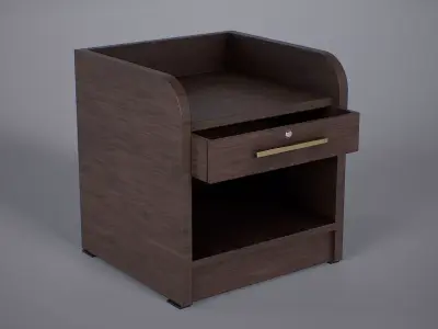 Bedside Cupboard Low-poly 3D model