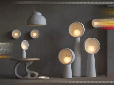 Modern chandelier combination 3D model download 3D model Free low-poly 3D model