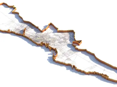 Jeddah Full City in Saudi Arabia 3D model