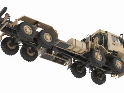  Mercedes Unimog Tactical Transport Chassis Sand 