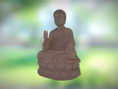 Lotus Buddha 3D model