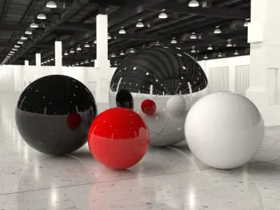 Exhibition Hall - Warehouse interior - HDRI Texture