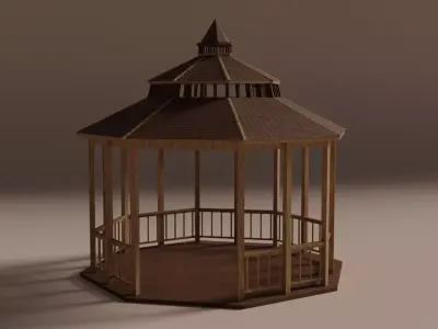 Pergola Gazebo 3D model