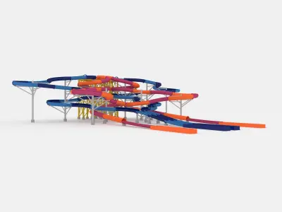 Waterpark Slide 9 3D model