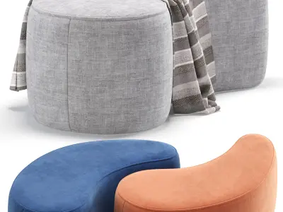 Pouffe Cork 7 Colors Version divan ru 3D model