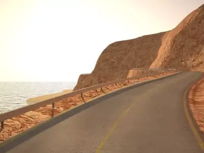 coast road 3D model