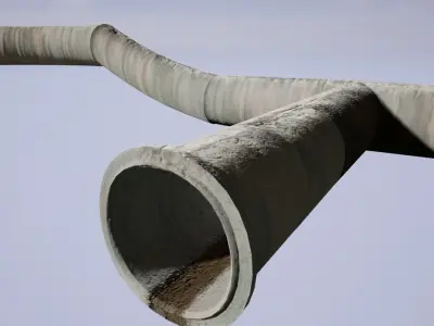 Sewerage Construction kit  Low-poly 3D model