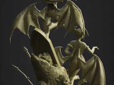 Morrigan and Lilith 3D print model