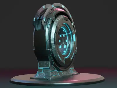 Sci-fi Portal 3D model