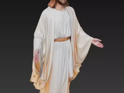 Divine Savior - Holy Religious Statue 3D Model 3D print model