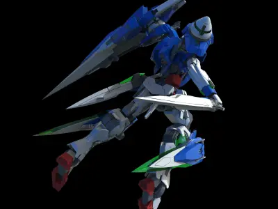 00 Gundam Seven Sword 3D model