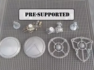 SUTURUS PATTERN POWER SHIELDS FOR MECHS AND KNIGHTS 3D print model