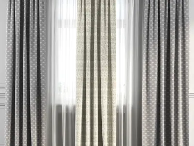 Curtain Set 139 3D model