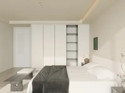 Comfortable bedroom 3D model