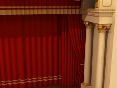 Theatre stage 3D model