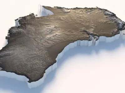 Australia Country Terrain 3D model