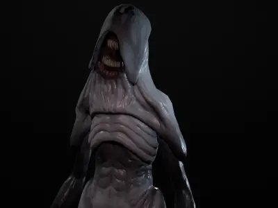 Lurker Creature Low-poly 3D Model Low-poly 3D model