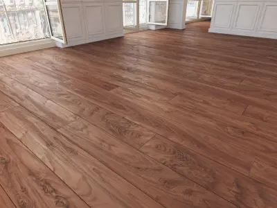 Wooden floor 17 WITHOUT PLUGINS 3D model