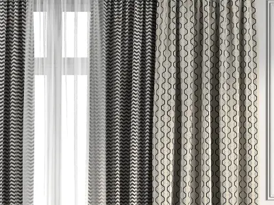 Curtain Set 106 3D model