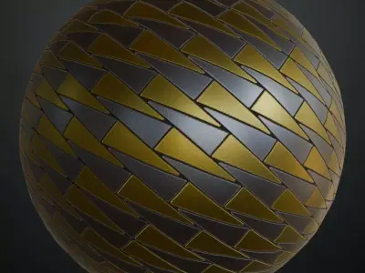 Powered Metal Design PBR Seamless Texture